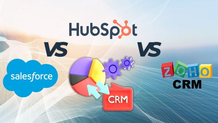 Salesforce vs hubspot vs zoho